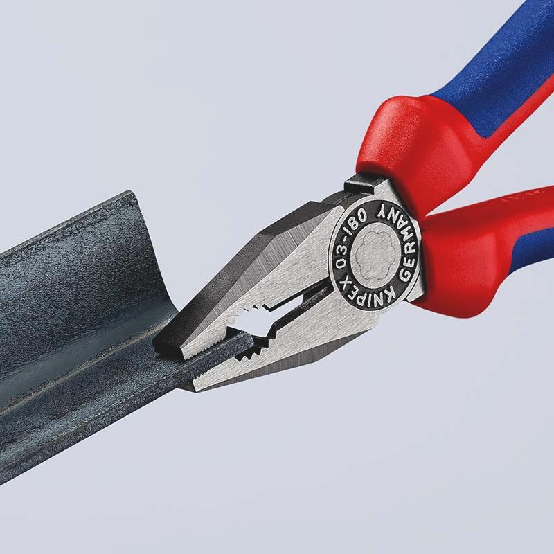 KNIPEX Kombizange Kombinationszange atramentiert Mehrkomponenten-Hüllen