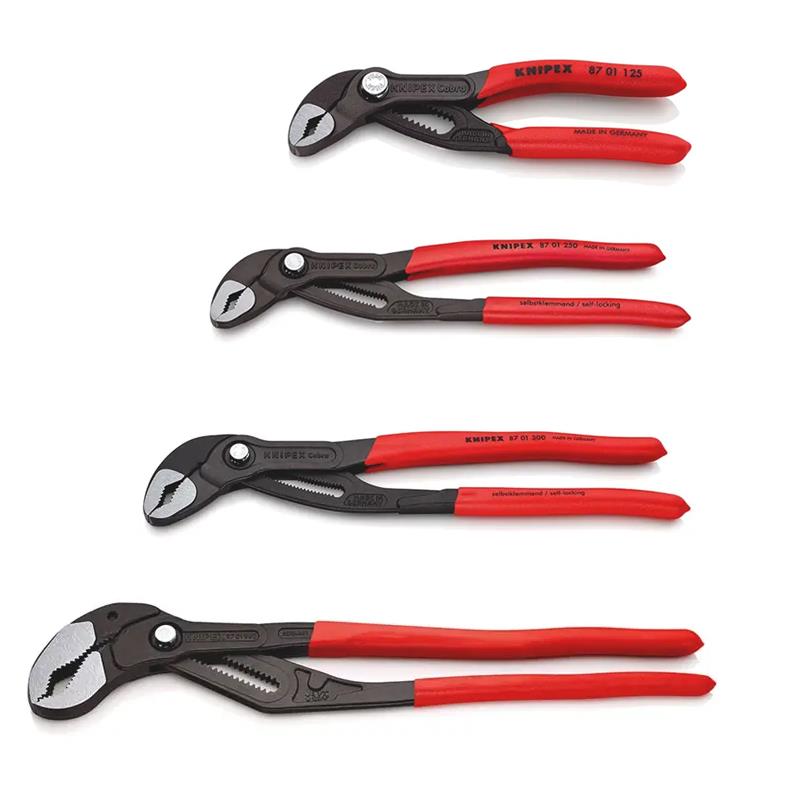 KNIPEX Cobra Hightech-Wasserpumpenzange, verchromt, Atramentiert, 125-560 mm