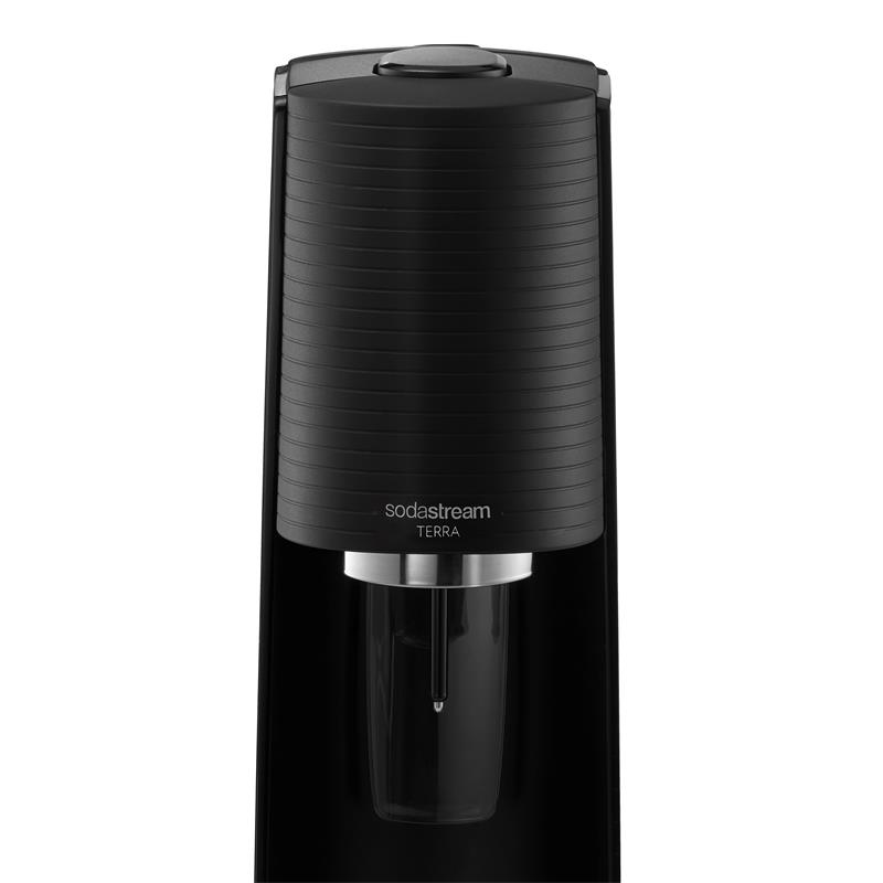 SodaStream Wassersprudler Terra Schwarz Value-Pack, spülmaschinenf