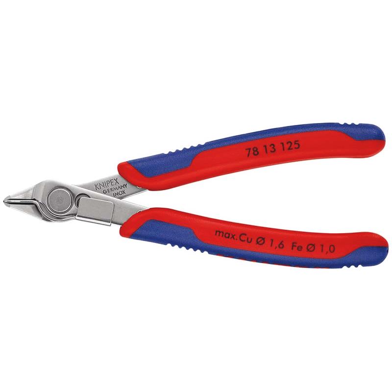 KNIPEX Electronic Super Knips mitohne ESD, Mehrkomponenten-Hüllen, 125 mm