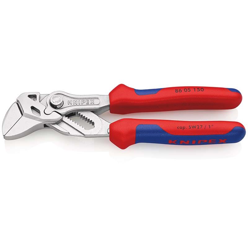 KNIPEX Zangenschlüssel, Multi-Schraubenschlüssel, verchromt 2-K Griff 150-250 mm