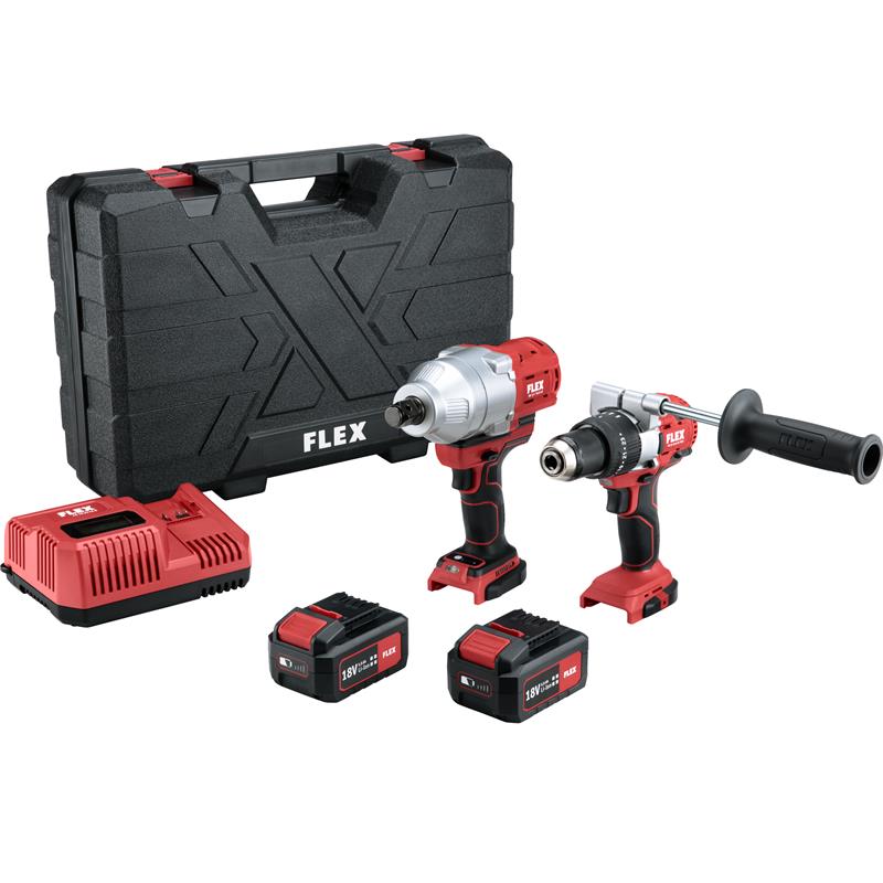 SET con Trapano avvitatore Flex a batteria a 2 velocità DD 2G 18.0-EC/5.0 -  Essere Carrozzieri