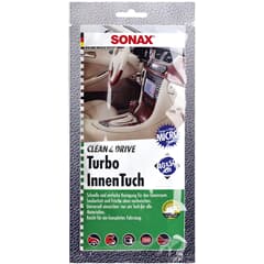 SONAX Clean & Drive Turbo KFZ Innenraum Microfaser Tuch Cockpit Himmel Polster