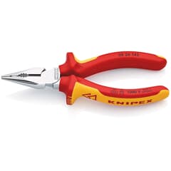 KNIPEX 08 26 145 Spitz-Kombizange verchromt, 2-K, VDE, 145 mm