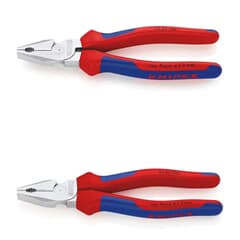 KNIPEX Kraft-Kombizange Kombinationszange verchromt mit Mehrkomponenten-Hüllen