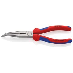 KNIPEX 26 22 200 Flachrundzange mit Schneide, gebogen, 2-K, 200 mm