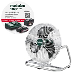 Metabo 18V Akku Ventilator AV 18 Rotor-Ø 355mm Solo Version ohne Akku/Ladegerät