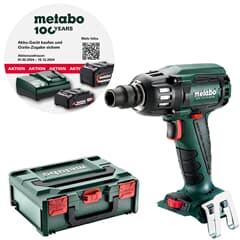 Metabo Akku-Schlagschrauber SSW 18 LTX 400 BL+ Metabox ohne Akku / Ladegerät