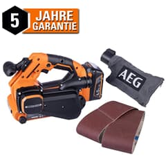 AEG 18V Akku-Bandschleifer BHBS18-75BL Brushless Schleifmaschine ohne Akku Variable Geschwindigkeit  Staubabsaugung