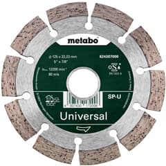 Metabo Diamanttrennscheibe Universal U 125 x 22,23 mm Beton Sandsteine Tonziegel