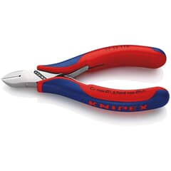 KNIPEX 77 12 115 Elektronik-Seitenschneider mit Mehrkomponenten-Hüllen 115 mm