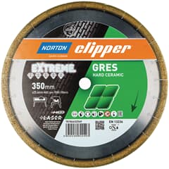 Norton Clipper Diamant Trennscheibe EXTREME GRES 350 x 25,4 mm für harte Fliesen