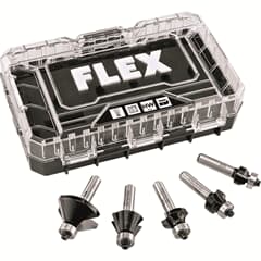 Flex Kanten-Fräser Set CER Bit Set 1 532.011 Radienfräser + Fasenfräser