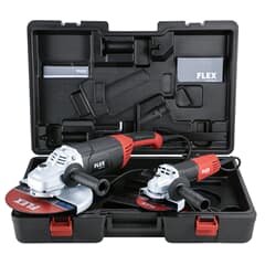 Flex Winkelschleifer Set L2200 230 2200 Watt und L 811 125 800 Watt, im Koffer