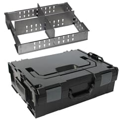 Sortimo Systemkoffer L-Boxx 102 schwarz mit transparentem Deckel +  Insetboxen F3 Lefeld Werkzeug