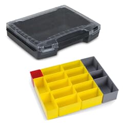 Sortimo Systemkoffer L-Boxx 102 Ozeanblau, transparenter Deckel +  Insetboxen F3 Lefeld Werkzeug