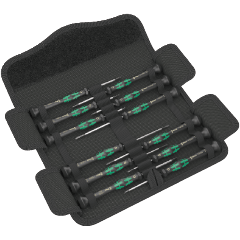 Wera Kraftform Micro Set 12 Universal1 Elektroniker Schraubendrehersatz 12-tlg.