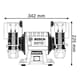 Bosch Doppelschleifmaschine GBG 35-15 inkl. 2 Schleifscheiben