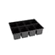 Sortimo Sortiments Kleinteile Koffer L-Boxx 136 schwarz mit 8 Fach Kleinteileinlage + Polster