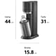 SodaStream Wassersprudler DUO Vorteilspack Titan mit 2 Karaffen & 2 PET-Flaschen