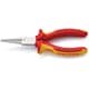 KNIPEX 30 36 160 VDE-Langbeckzange verchromt, 2-K, rund, 160 mm