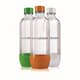 SodaStream PET-Flasche 3x 1 Liter orange/grün/weiß