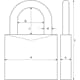 ABUS Touch™ 57/45 Fingerabdruck Vorhangschloss Schlüssellos für Innen- & Außen