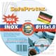 DIEWE Trennscheiben Set Safeprotex Inox 115x22,23mm 85001