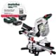 Metabo 18V Akku Kappsäge KGS 18 LTX BL 305 Zugfunktion 2 Tischverbreiterungen