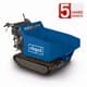 Scheppach Raupendumper DP5000 500 kg Motorschubkarre Dumper