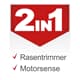 Scheppach Benzin Motorsense 2in1 BCH3300PB Rasentrimmer 1,22PS Freischneider