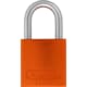 ABUS Vorhangschloss Aluminium 72LL/40 orange vs. Lock-Tag 1 Schlüssel