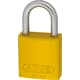 ABUS Vorhangschloss Aluminium 72LL/40 gelb vs. Lock-Tag 1 Schlüssel