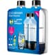 SodaStream PET-Flasche Duo-Pack schwarz 1 Liter, spülmaschinengeeignet