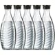 SodaStream Crystal 2.0 Wassersprudler Titan komplett Set inkl. 5x Glaskaraffe