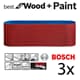 Bosch Schleifband Best for Wood / Paint / X440 75x457mm K180 2608606038 3er-Pack