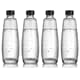 SodaStream DUO-Glasflasche 4x 1L spühlmaschinen geeignete Glaskaraffe für den DUO