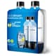 SodaStream PET-Flasche 1 Liter Duopack, schwarz, 2 Stück