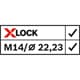 Bosch Fächerschleifscheiben X571 Best for Metal K40 125mm X-LOCK gekröpft 10Stk Fibertragplatte