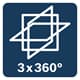 Bosch Kreuzlinienlaser GLL 3-80 CG inkl. Akku, L-BOXX, Stativ BT 150, LR7, BM1, Ladegerät, Tasche