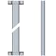 ABUS Stangenset für FOS / FSA 3S 118cm/118cm Riegelstangen Silber, 2 Stück