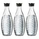 SodaStream Glaskaraffe Dreierpack - 3x 0,6 L Wassersprudler Glasflasche - edel
