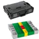 Sortimo Sortiments Kleinteile Koffer L-Boxx 102 schwarz mit Insetboxenset G3 + Deckelpolster