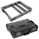 Sortimo Systemkoffer L-Boxx 102 schwarz inkl. 3 Fach Trennblechset + Deckelpolster