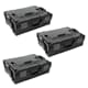 Sortimo Systemkoffer L-Boxx 136 3 Stück schwarz / Industrial Line passend zu Bosch