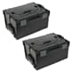 Sortimo Systemkoffer L-Boxx 238 2 Stück schwarz / Industrial Line passend zu Bosch