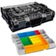 Sortimo Systemkoffer L-Boxx 102 schwarz mit transparentem Deckel + Insetboxen H3