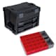 Sortimo Systemkoffer LS-Boxx 306 schwarz mit i-Boxx 72 + LS-Tray + Insetboxenset A3
