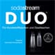 SodaStream DUO Weiß Wassersprudler inkl. 1x Karaffe 1x PET Flaschen 2x Zylinder