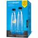 SodaStream Twinpack DUO-Glasflaschen, 1 Liter, in Schwarz, 2 Karaffen